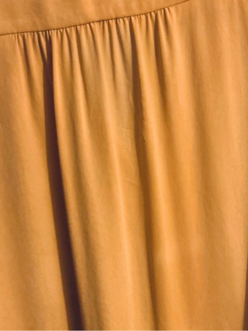 Anthropologie Meadow Rue Vivian Scalloped Pintuck Blouse Mustard 6 - Picture 6 of 6